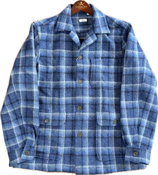 100 Hands Harris Tweed Shop Jacket - Blue/Navy