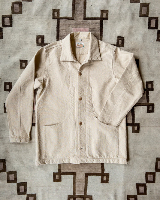 Wythe Rustic Plainweave Hunting Jacket - Natural Undyed