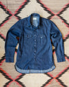 Wythe Denim Pearlsnap Shirt - Rinsed Indigo