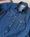 Wythe Denim Pearlsnap Shirt - Rinsed Indigo