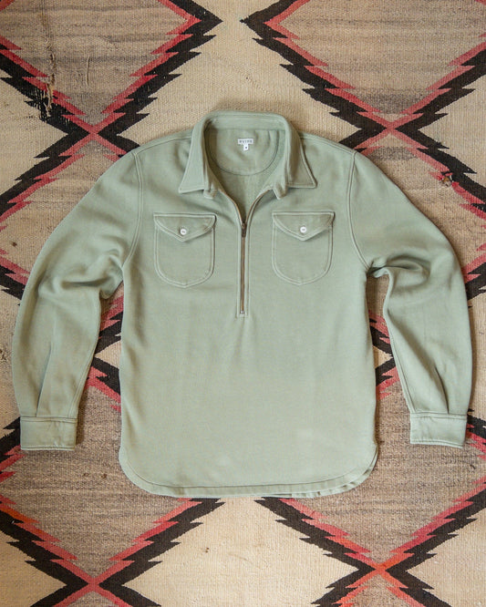 Wythe Half-Zip Sweatshirt - Faded Olive