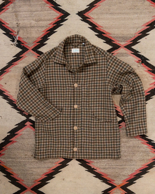 Wythe Shetland Tweed Hunting Jacket - Shepherd's Check