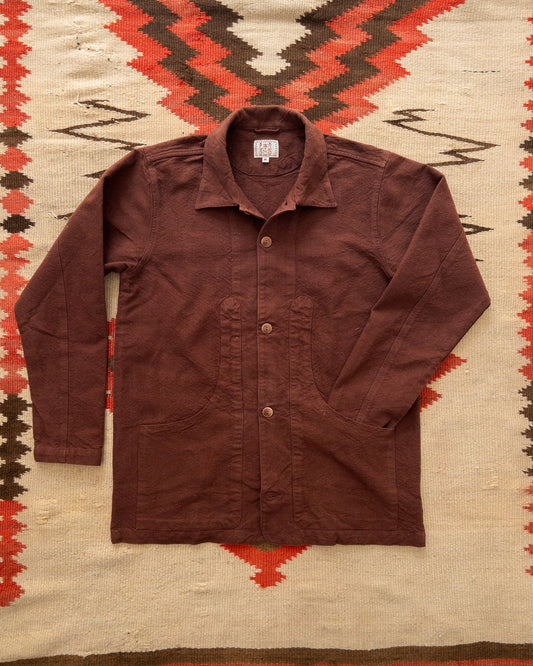 Wythe Rustic Plainweave Hunting Jacket - Chocolate