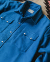 Wythe Moleskin Pearlsnap Shirt - Deep River