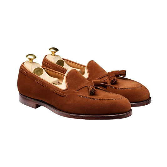 Crockett & Jones Cavendish Suede Tassel Loafer - Polo Brown