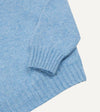Drake's Brushed Shetland Crew Neck Jumper - Sky Blue