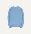 Drake's Brushed Shetland Crew Neck Jumper - Sky Blue
