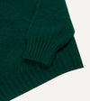 Drake's Brushed Shetland Crew Neck Jumper - Forest Green