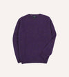 Drake's Brushed Shetland Crew Neck Jumper -Lavender
