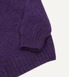 Drake's Brushed Shetland Crew Neck Jumper -Lavender