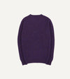 Drake's Brushed Shetland Crew Neck Jumper -Lavender