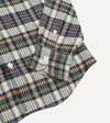 Drake's Madras Check Cotton Two-Pocket Work Shirt - Navy
