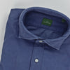 Sid Mashburn Corduroy Spread Collar Sport Shirt - Cobalt