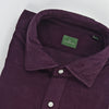 Sid Mashburn Corduroy Spread Collar Sport Shirt - Merlot