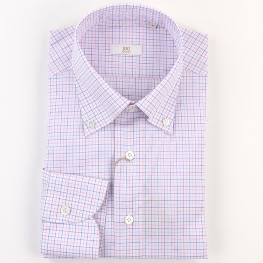 100 Hands Tattersall Check Shirt - Blue/Pink