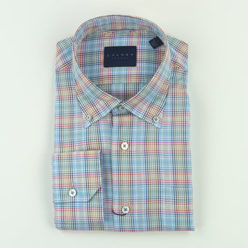Calder Carmel Peached Twill Plaid Shirt - Multi