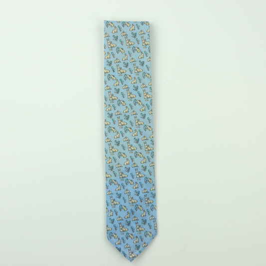 Claymore Shop Spring Hare Cotton Necktie - Sky