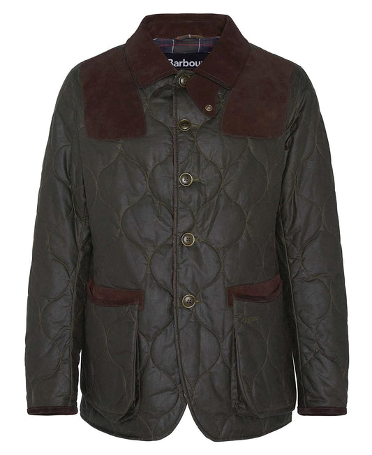 Barbour x TO KI TO Sporting Quilted Waxed Jacket - Archive Olive
