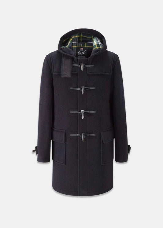 Gloverall Morris Duffle Coat - Navy Dress Gordon