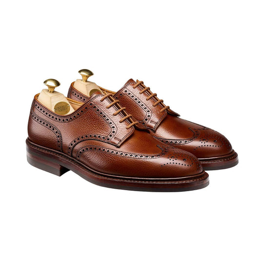 Crockett & Jones Pembroke Scotch Grain Derby - Tan