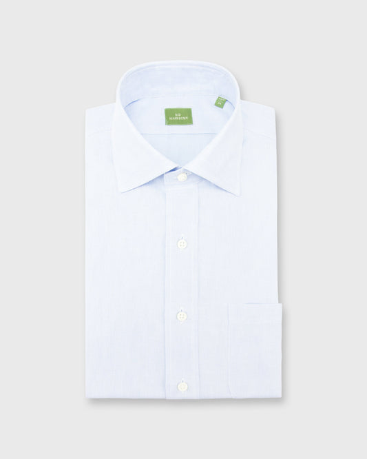 Sid Mashburn Micro Cellulare Spread Collar Dress Shirt - Pale Blue