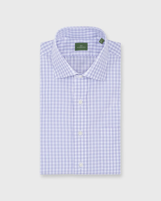 Sid Mashburn Gingham Spread Collar Dress Shirt - Lavender