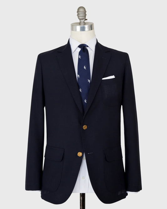 Sid Mashburn High Twist Ghost Blazer - Navy