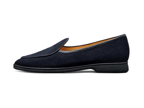 Baudoin & Lange Sagan Stride Midnight Navy Glove Suede Dark Sole
