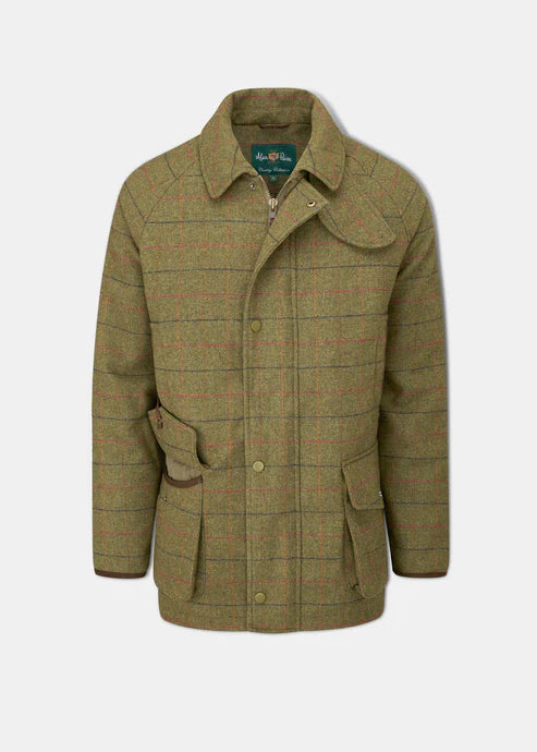Alan Paine Surrey Waterproof Tweed Shooting Coat - Meadow