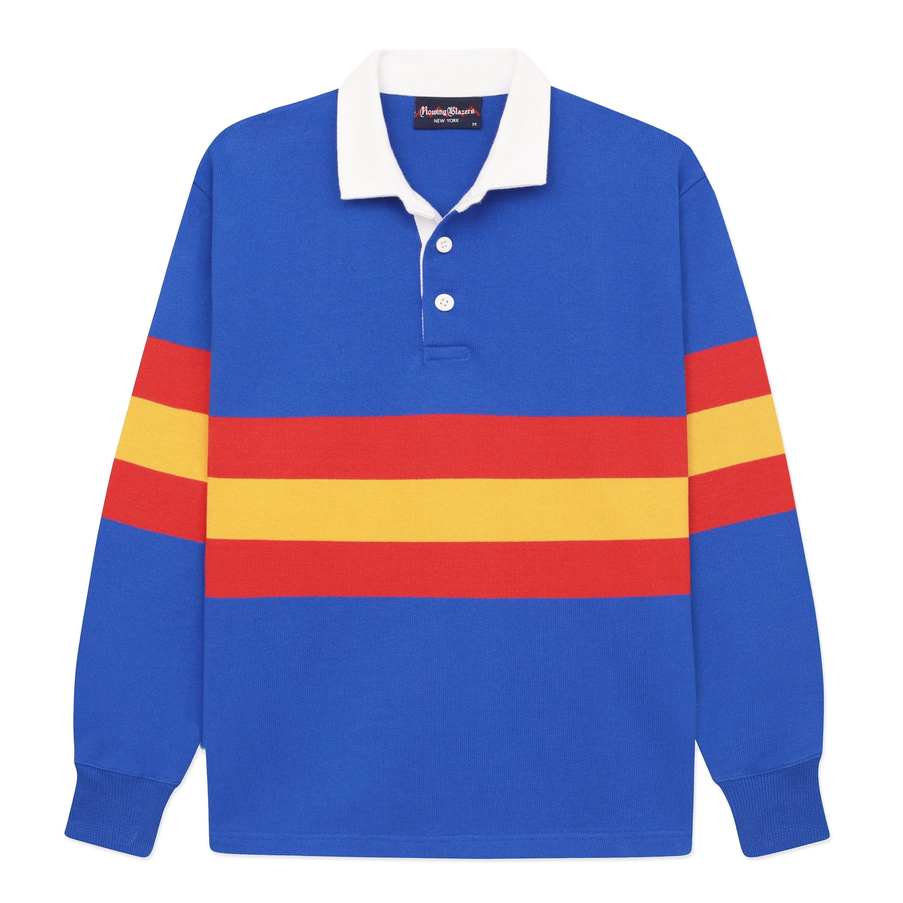 Rowing Blazers Climber Stripe Rugby - Blue/Red/Gold – claymoreshop Rowing Blazers Climber Stripe Rugby - Blue/Red/Gold – claymoreshop