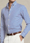 Ralph Lauren Striped Poplin Shirt - Blue/White