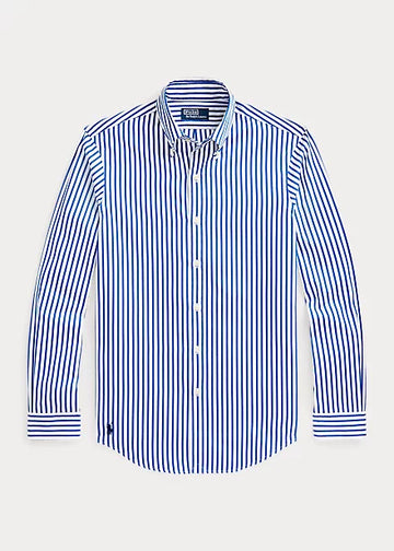 Ralph Lauren Striped Poplin Shirt - Blue/White