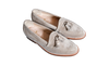 Alden Split-Toe Tassel Loafer Milkshake Suede D1227
