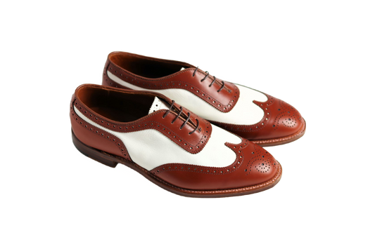 Alden Spectator Burnished Tan & White Calfskin D1528