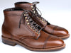 ALDEN MEDALLION CAP TOE BOOT BROWN ALPINE GRAIN D2834H