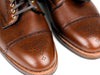 ALDEN MEDALLION CAP TOE BOOT BROWN ALPINE GRAIN D2834H