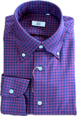 100 Hands Check Cotton Shirt - Red/Blue