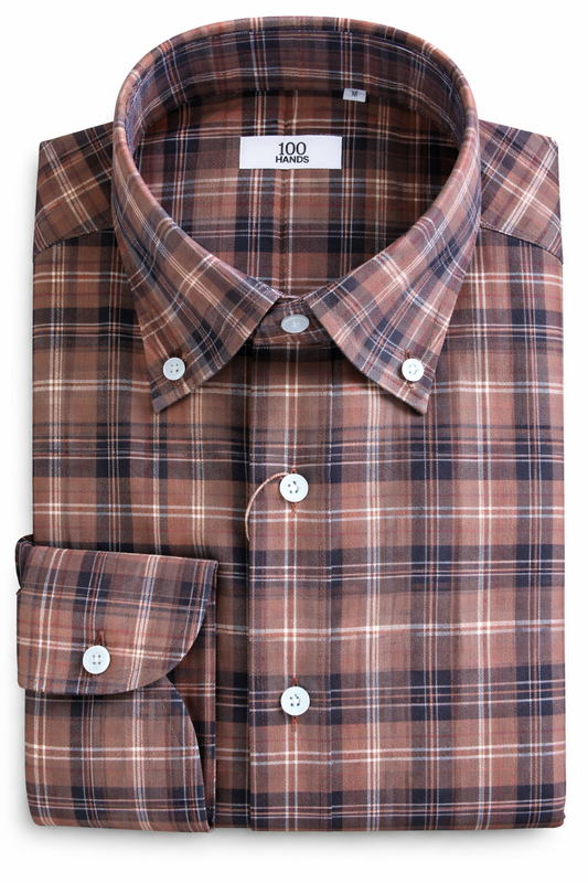100 Hands Plaid Fine Cotton Shirt - Multi