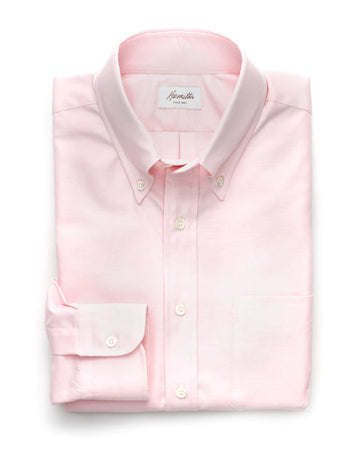 Hamilton Oxford Cloth Button Down Shirt - Pink