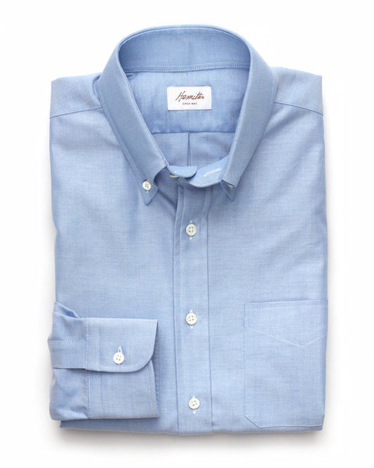 Hamilton Oxford Cloth Button Down Shirt - Blue