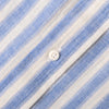 Gitman Vintage Short Sleeve Cotton/Ramie Cabana Stripe- Blue