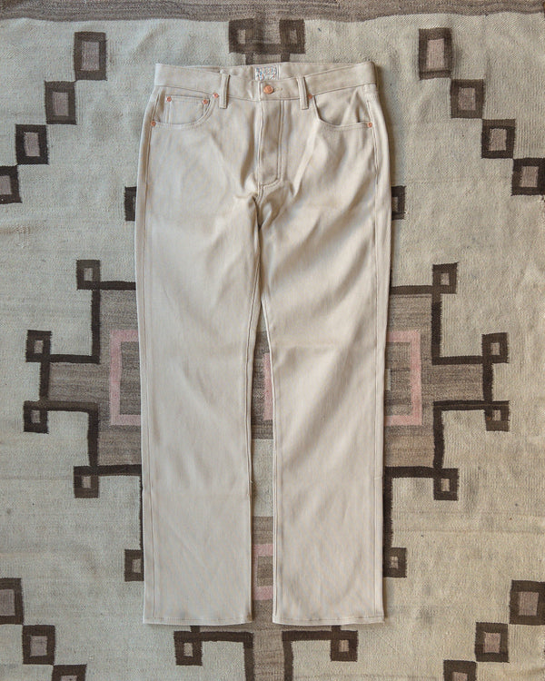 Wythe Bedford Cord Five Pocket Pants - Off White – claymoreshop