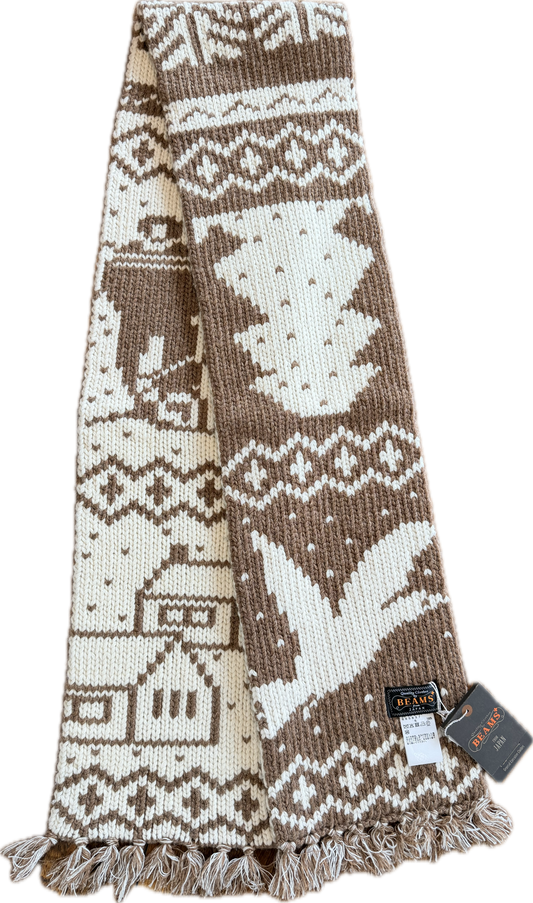 Beams Plus Mallard Wool Scarf – Bark