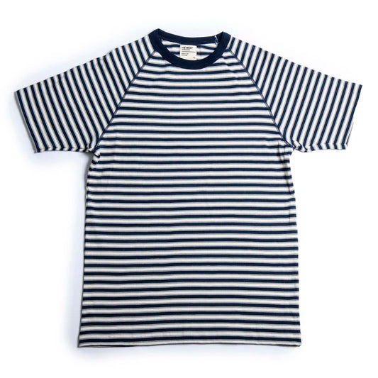 Heimat Textil Boy Scout Tee - Ink/Grey/Seashell