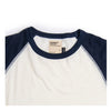 Heimat Textil Contrast Raglan Tee - Seashell/Ink