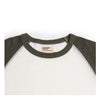 Heimat Textil Contrast Raglan Tee - Seashell/Military Green