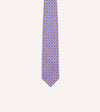 Drake's Square Diamond Print Silk Self-Tipped Tie - Purple