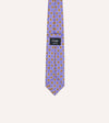 Drake's Square Diamond Print Silk Self-Tipped Tie - Purple