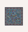 Drake's Floral Mughal Print Wool-Silk Bandana - Navy
