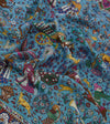 Drake's Floral Mughal Print Wool-Silk Bandana - Navy